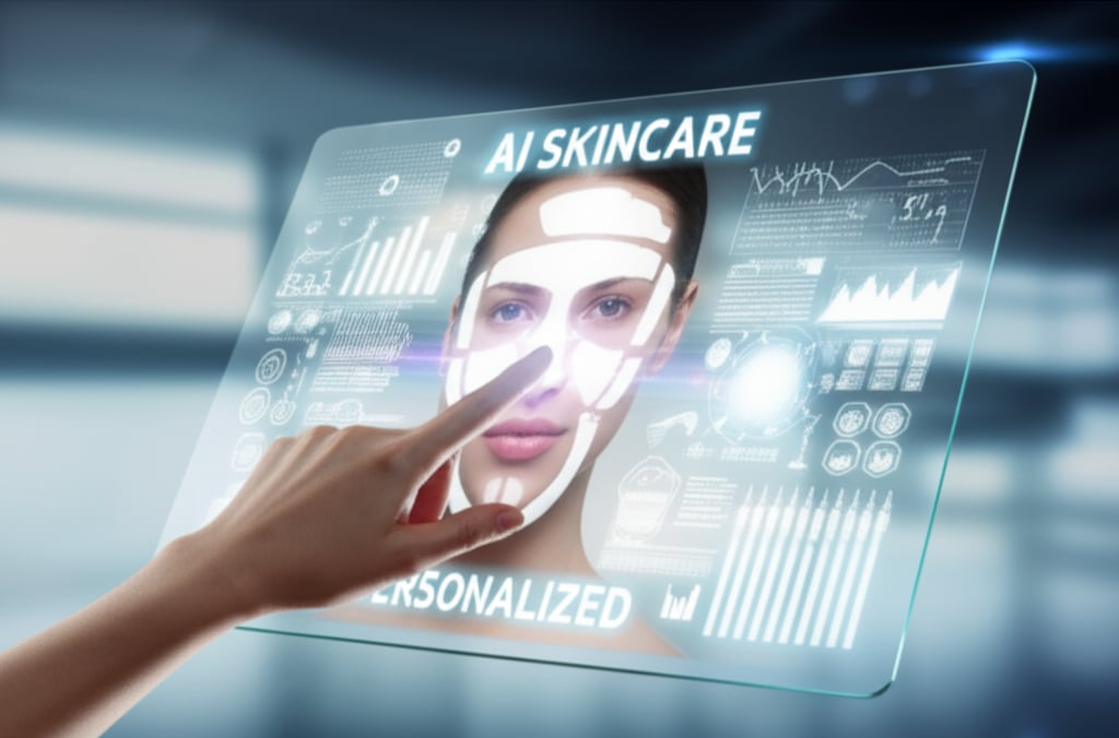 An illustrative image about: A futuristic, luminous interface on a transparent screen showing a stylized, glowing facial scan wit