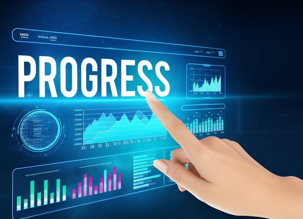 An illustrative image about: A sleek, futuristic digital screen displaying an interactive dashboard with vibrant charts and graph