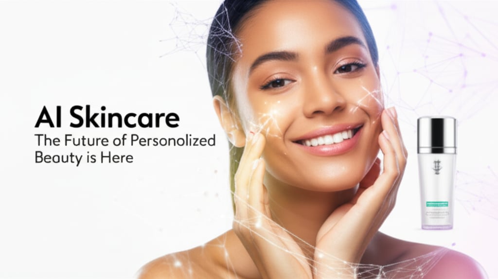 An illustrative image about: Create a high-quality, web-optimized image conveying 'AI Skincare: The Future of Personalized Beauty