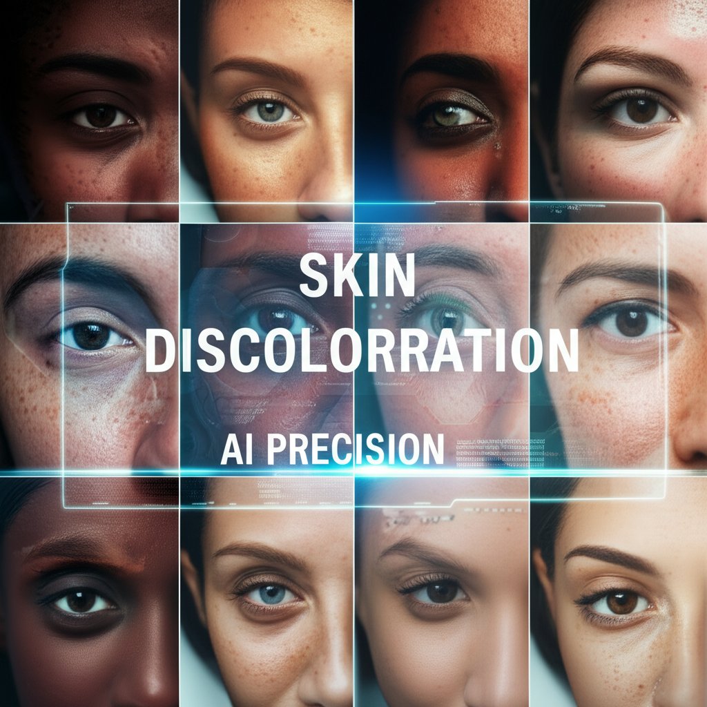An illustrative image about: A close-up, high-definition shot of a diverse range of human skin tones, with subtle, faded areas of