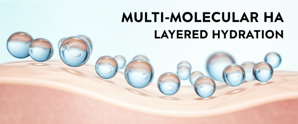 An illustrative image about: A dynamic, close-up shot of healthy, glowing skin with a visible, multi-layered effect. Different si