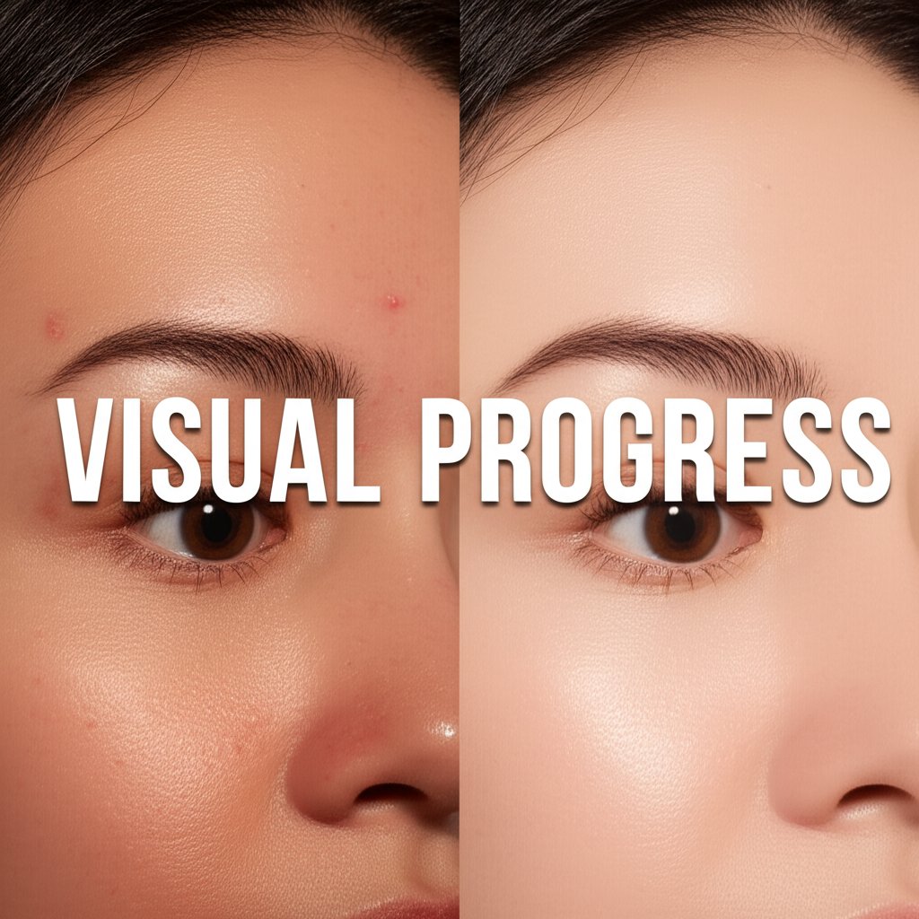 Simulated Skincare Progress