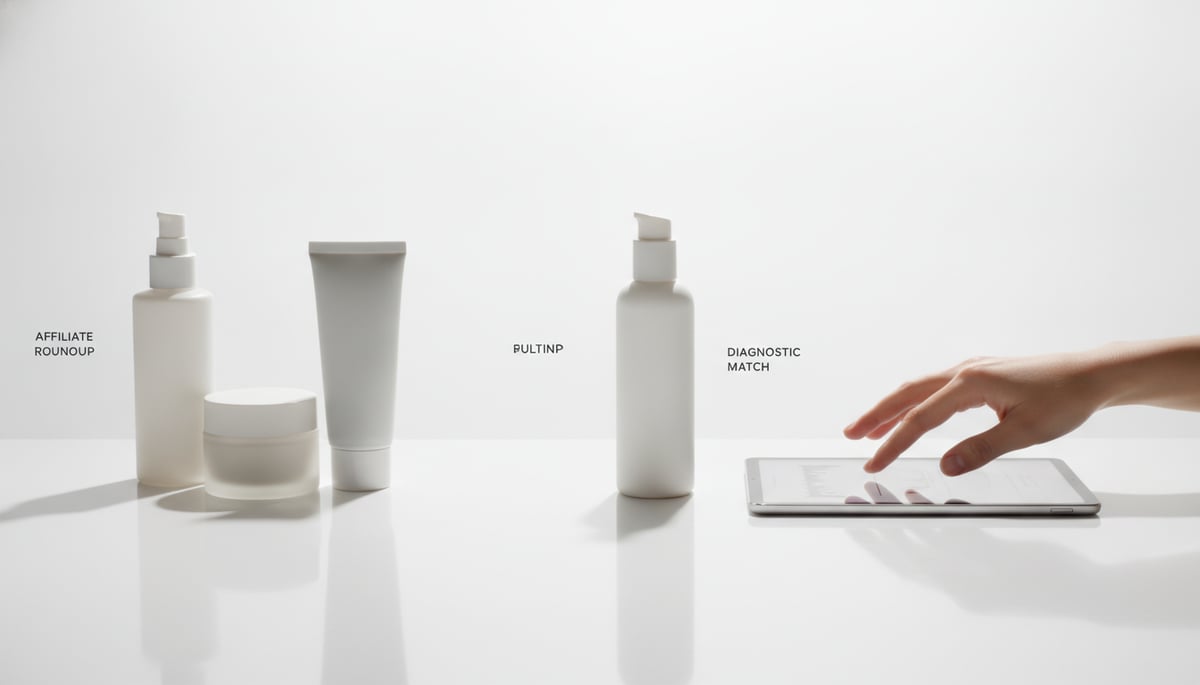 Affiliate Roundup Vs Diagnostic Match Which Skincare Advice Fits