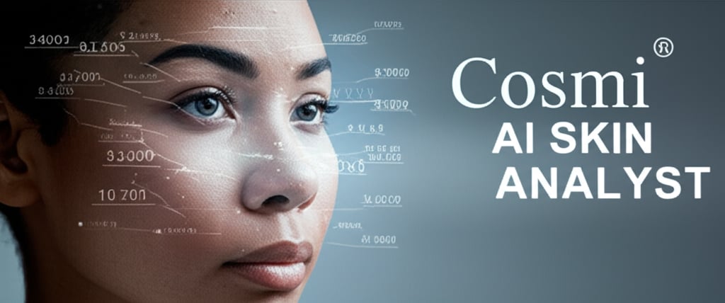 An illustrative image about: A close-up, high-tech shot of a diverse person's face being subtly scanned by an ethereal, glowing A