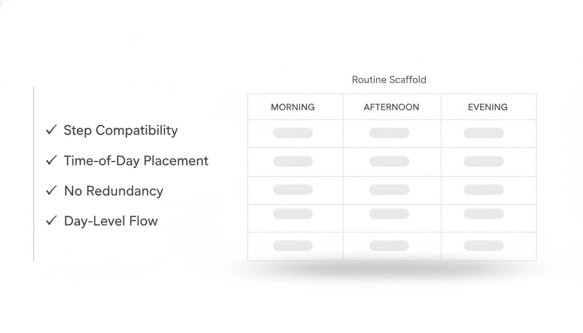 Editorial infographic showing Cosmi's four coherence checks (step compatibility,