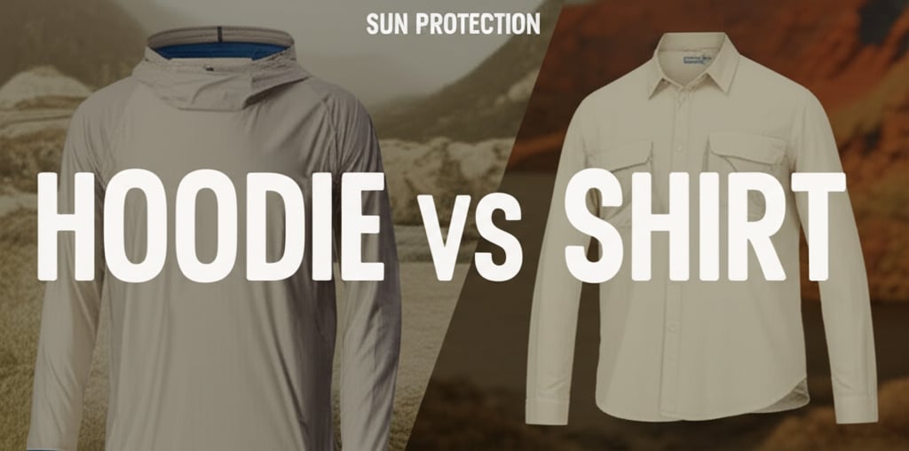 Sun hoodie vs button-up shirt