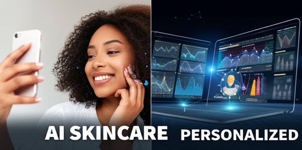 An illustrative image about: A cinematic, split-screen composition. On one side, a diverse individual gently holds a smartphone, 