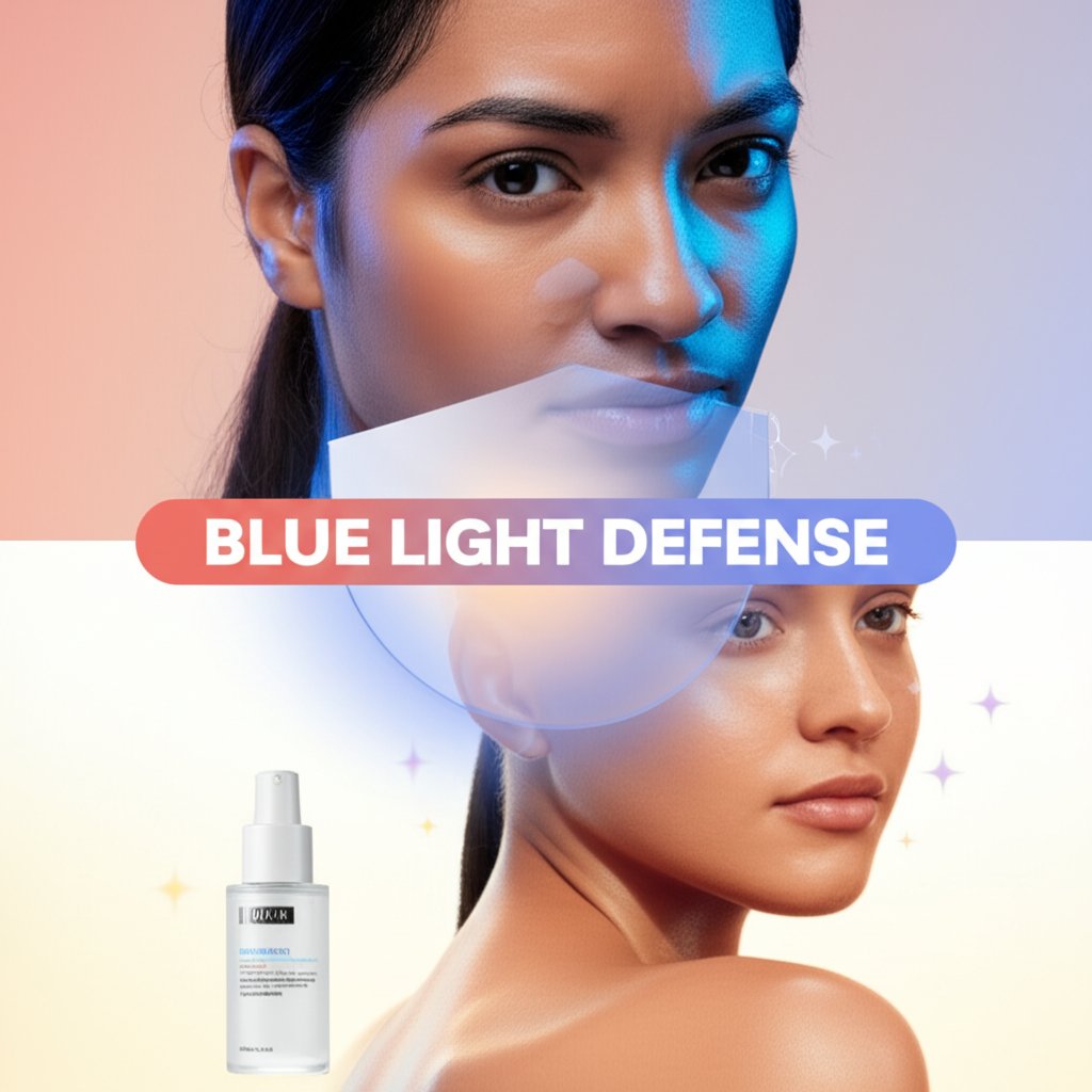 Skincare for Digital Fatigue: AI's Blue Light Defense