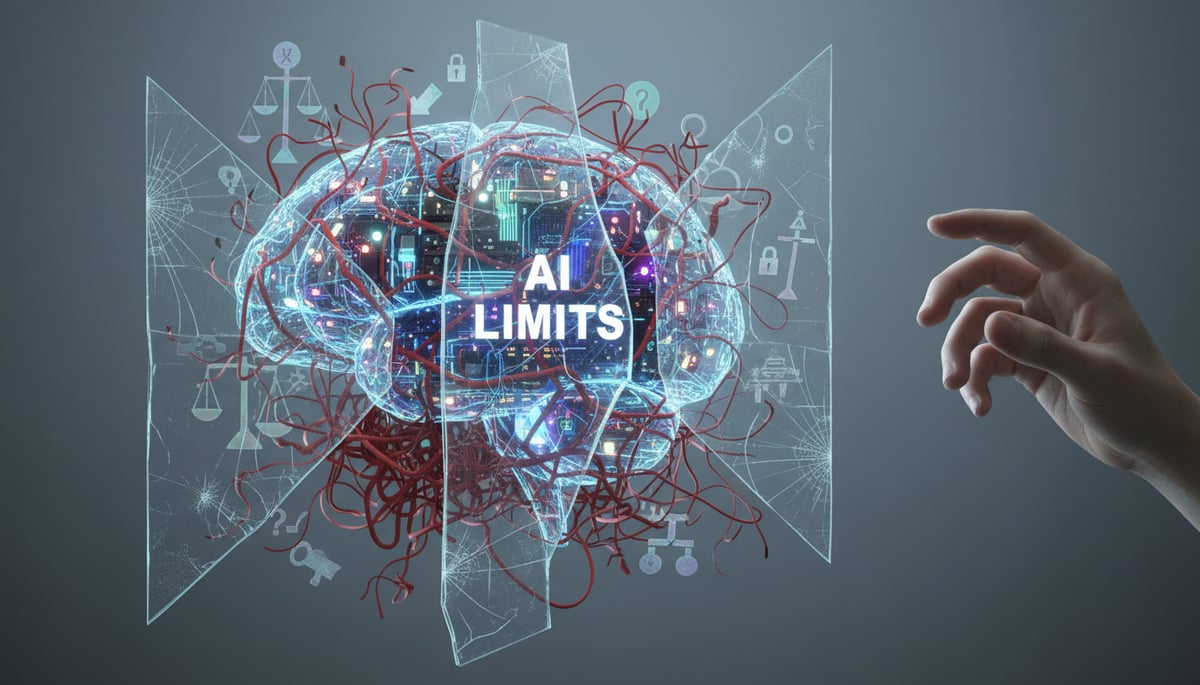 An illustration of AI's limitations and ethical challenges in skincare