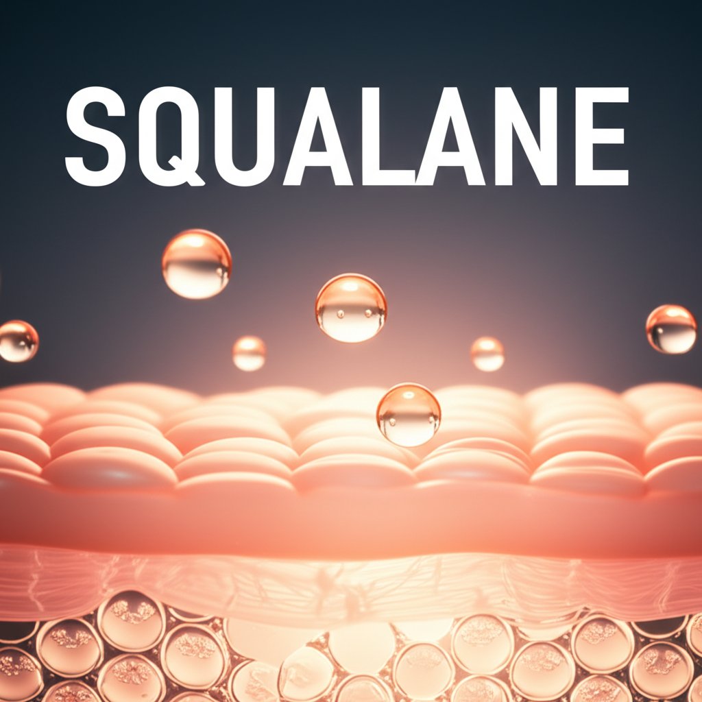 An illustrative image about: A pristine, close-up, macro-photographic image of healthy, supple skin surface, subtly glowing with 