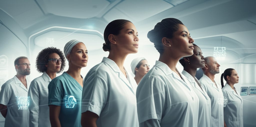 An illustrative image about: A cinematic, empowering image depicting a diverse group of people, diverse in age and ethnicity, con