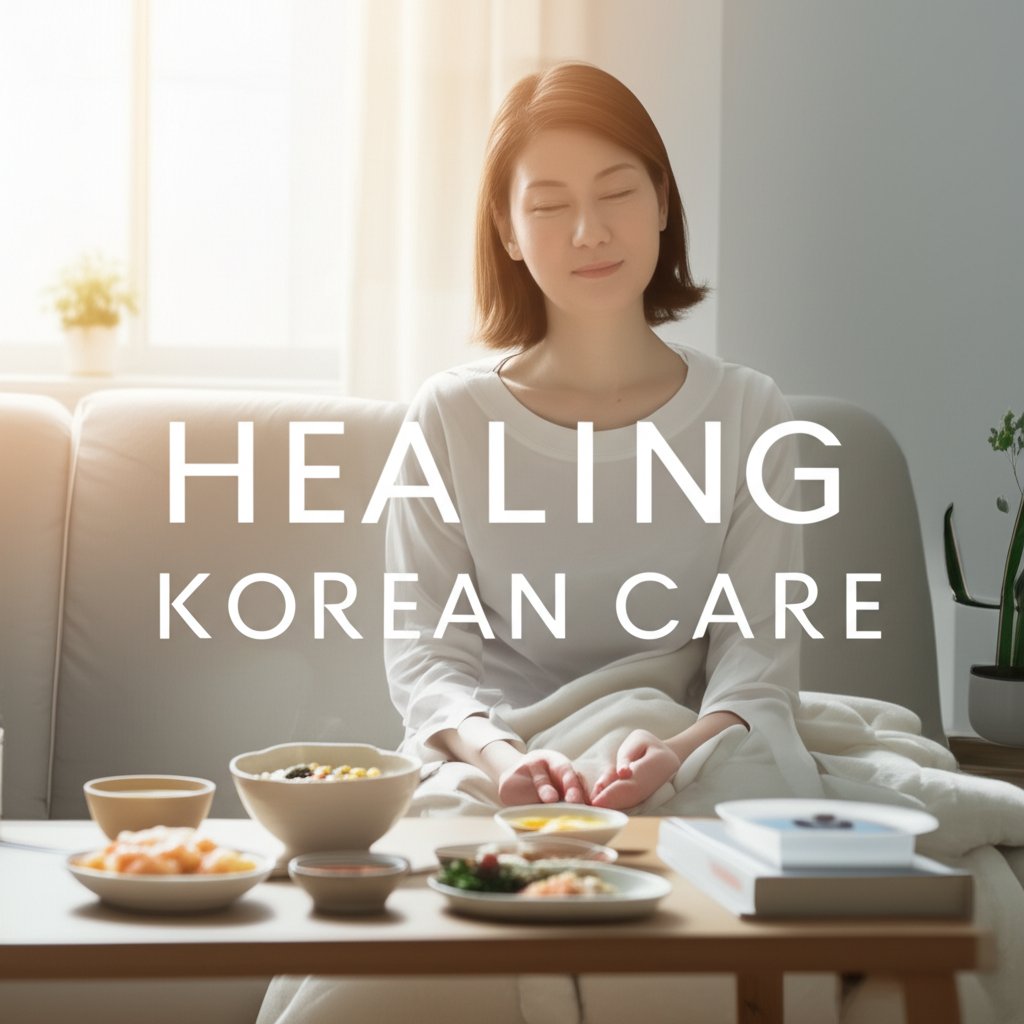 An illustrative image about: A high-resolution, photorealistic image depicting the serene and comforting essence of Korean post-s