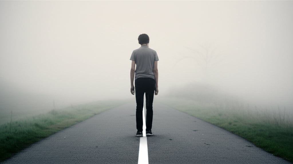 An illustrative image about: A cinematic, poignant image illustrating the prolonged and arduous journey of post-operative recover