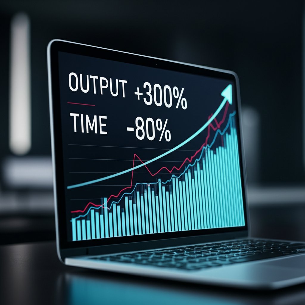 An illustrative image about: A vibrant, modern digital dashboard displaying key performance indicators for content automation suc