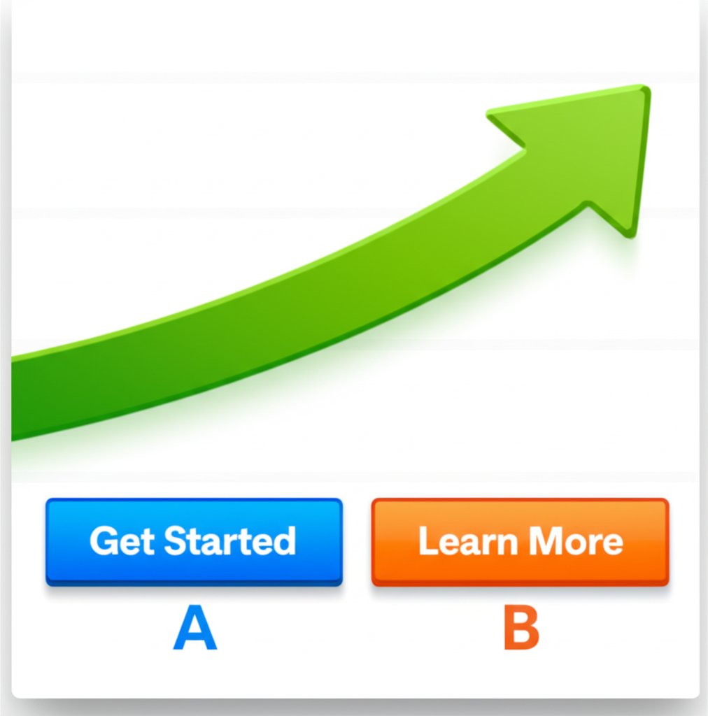 An illustrative image about: A high-fidelity rendering depicting a digital marketing interface focused on Call-to-Action (CTA) op