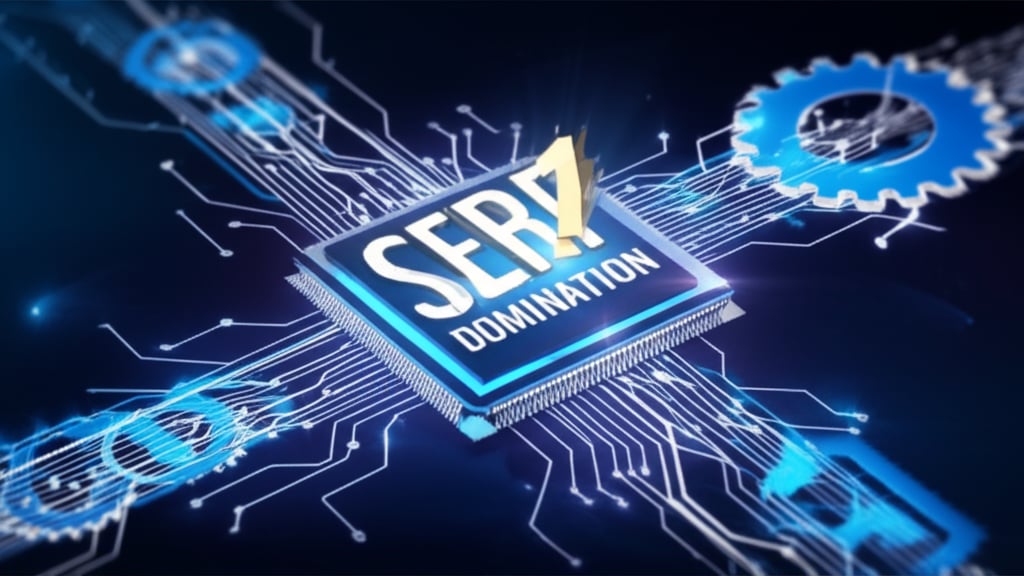 An illustrative image about: A dynamic, industrial-chic representation of an 'Automated Engine' or 'Growth Flywheel,' composed of