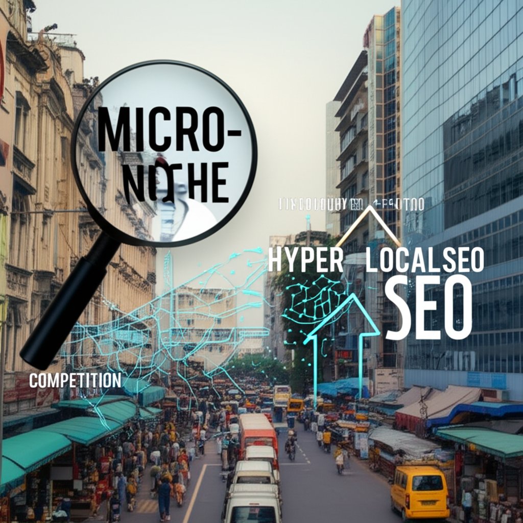 An illustrative image about: A bustling, vibrant street scene in Bangalore, blending traditional architecture with modern tech bu