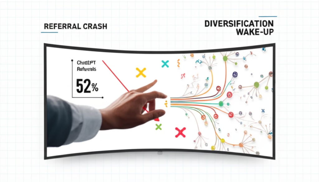 The ChatGPT 52% Referral Crash: A Wake-Up Call for Channel Diversification