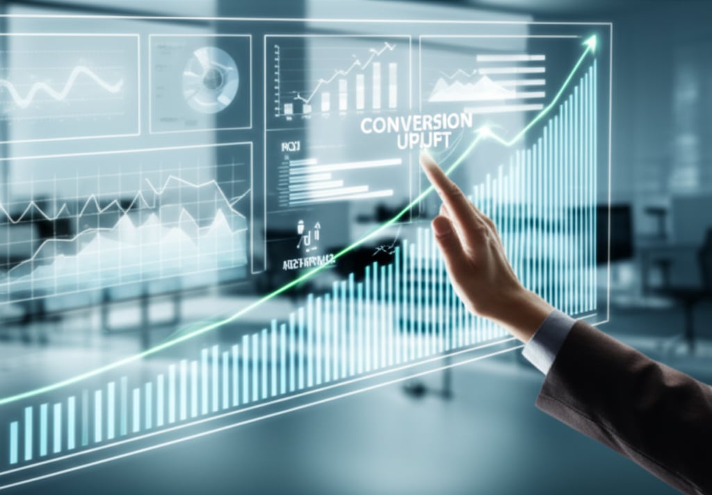 An illustrative image about: A sleek, modern dashboard display with various glowing graphs and charts depicting rising metrics li