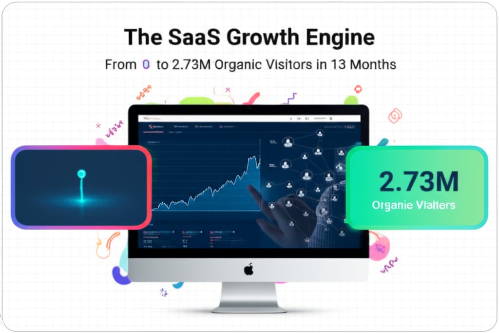 The SaaS Growth Engine: From 0 to 2.73M Organic Visitors in 13 Months