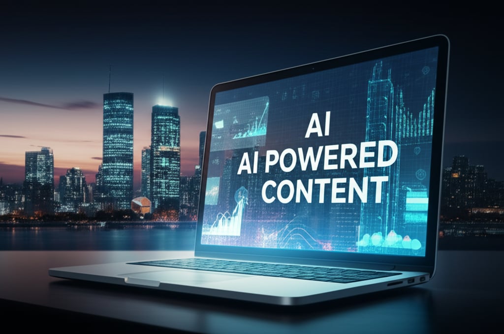 An illustrative image about: A cinematic, wide-angle shot at dawn, illuminating a sleek, futuristic AI workstation generating a s