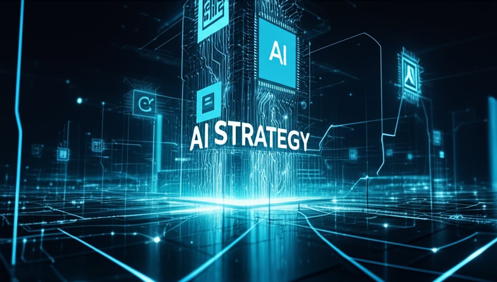 An illustrative image about: A futuristic, interconnected digital landscape with glowing data streams forming a towering structur