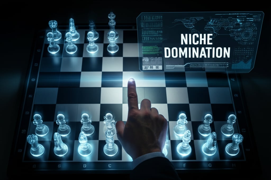 An illustrative image about: A cinematic, top-down view of a sophisticated, futuristic chess board where glowing, abstract AI fig