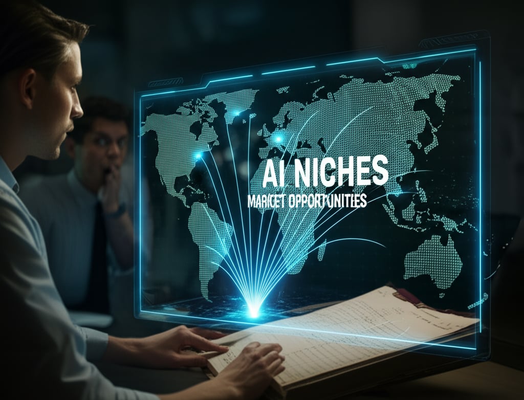 An illustrative image about: A sleek, futuristic AI interface displaying a global market map with glowing, intricate data streams