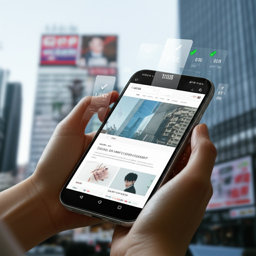 An illustrative image about: A close-up, high-tech shot of a sleek smartphone displaying a lightning-fast, perfectly responsive w