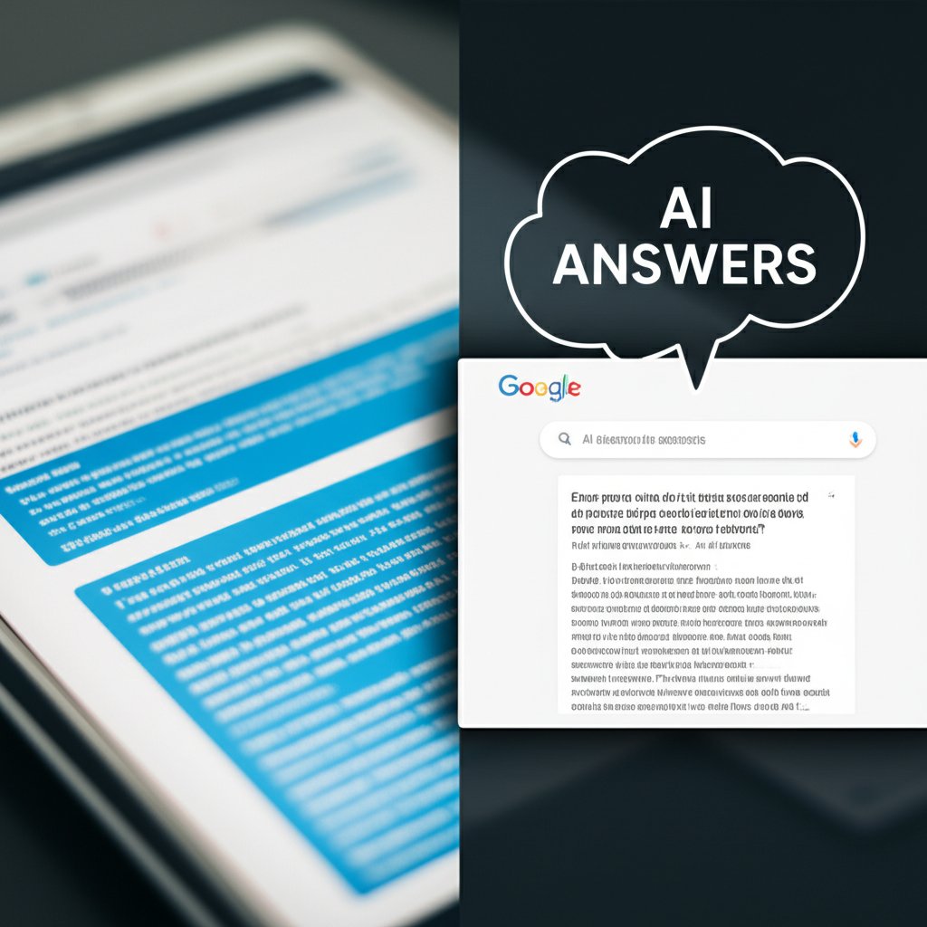 AI-generated answers compared to traditional search results