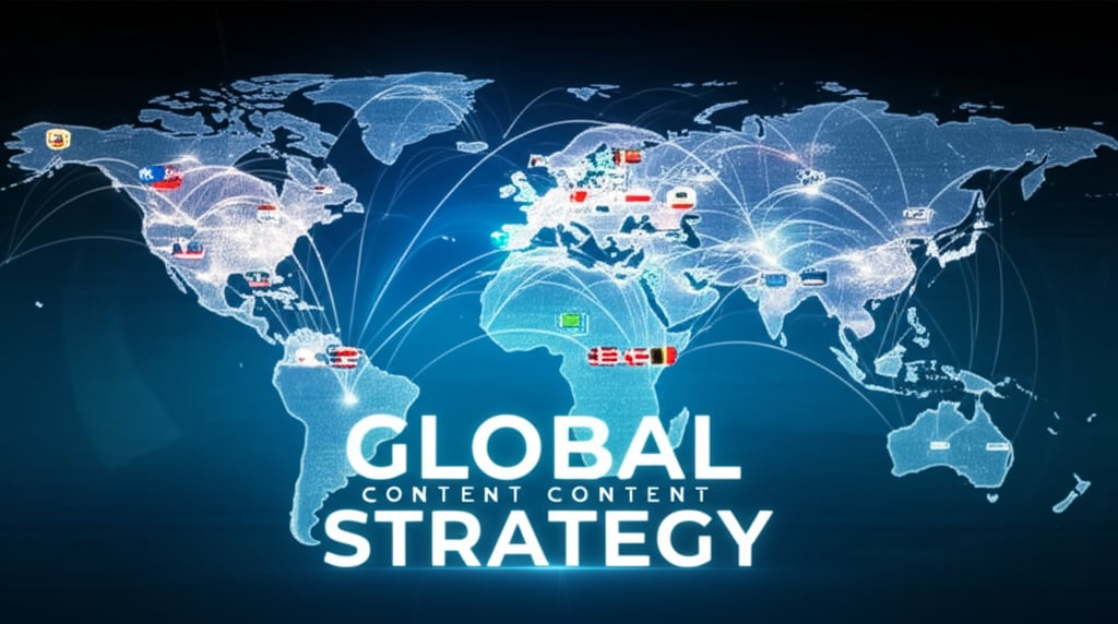 An illustrative image about: A breathtaking, futuristic wide shot of a vibrant, interconnected global map. From various continent