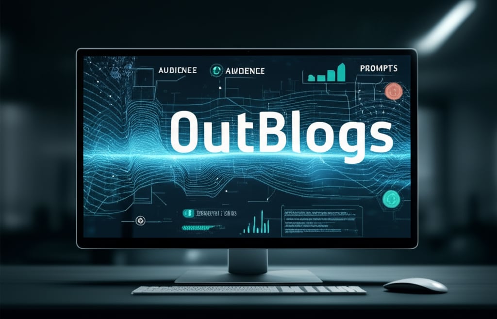 An illustrative image about: A futuristic digital workstation where an abstract AI interface is meticulously constructing a uniqu