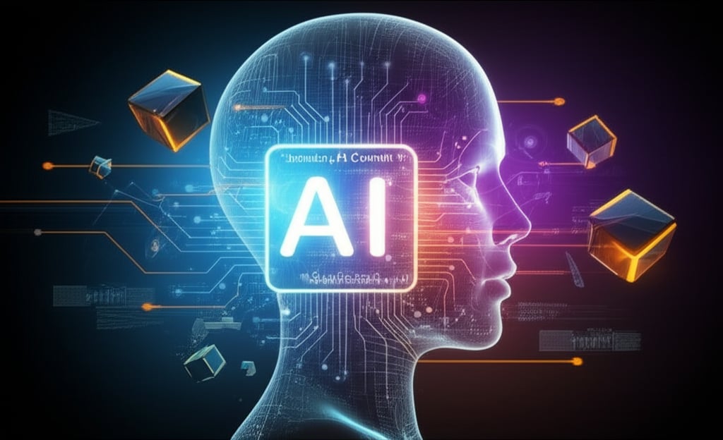 An illustrative image about: A bold, visually immersive image blending surrealism with digital futurism. Central to the compositi