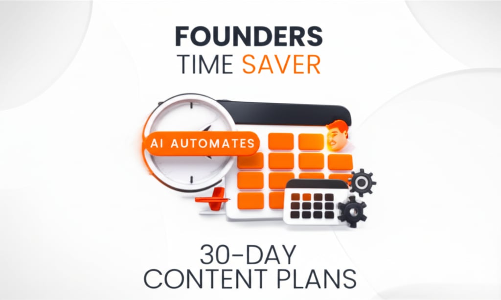 Founders'' Time Saver: AI Automates 30-Day Content Plans