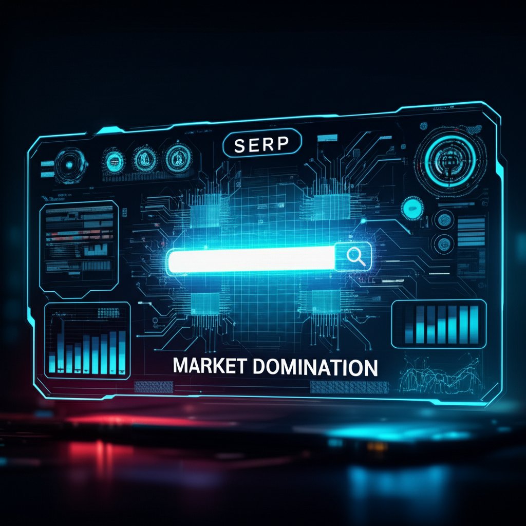 An illustrative image about: A high-tech, intricate AI control panel with glowing circuits and data visualizations, at the center