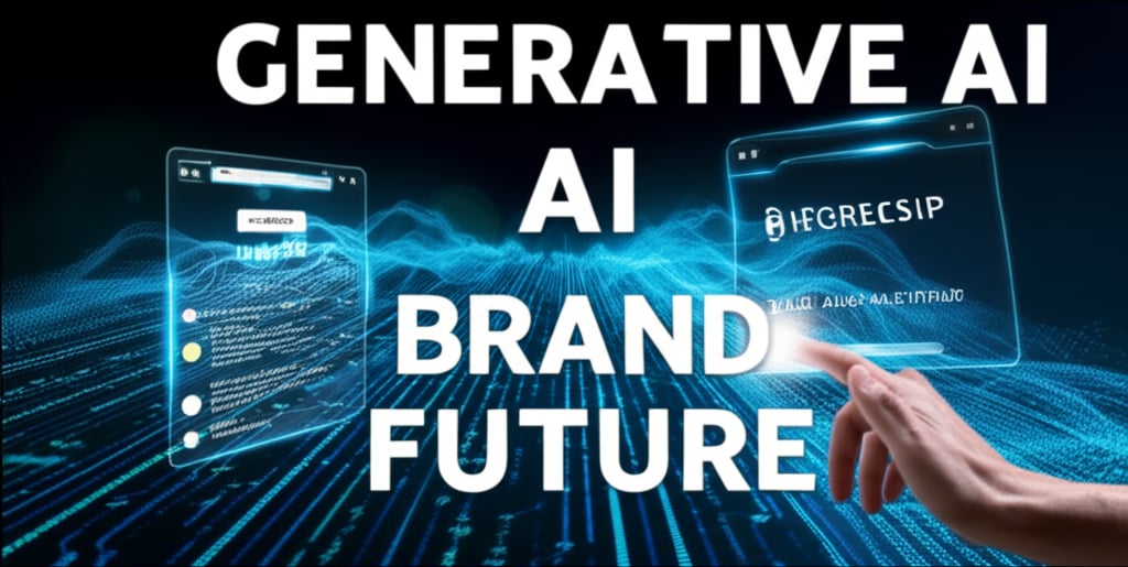 An illustrative image about: A futuristic digital landscape illustrating the convergence of traditional search results with a sop