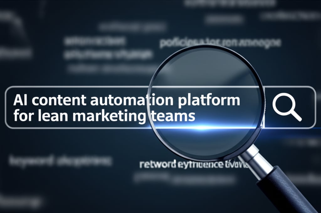 An illustrative image about: A visually striking digital interface showing a search bar with various keywords. A glowing, hyper-f