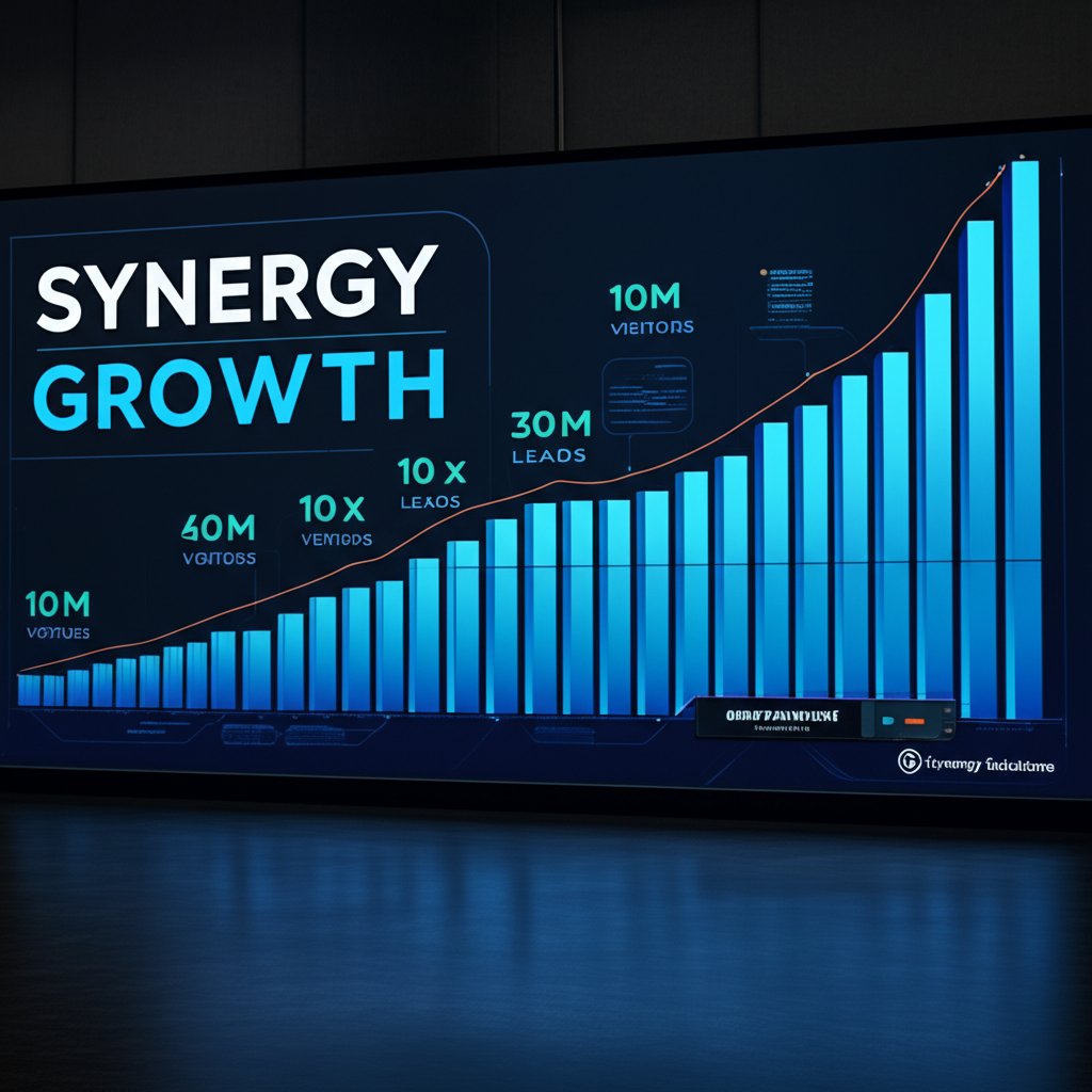 An illustrative image about: A dynamic infographic on a large, sleek display, illustrating the tangible achievements of a success