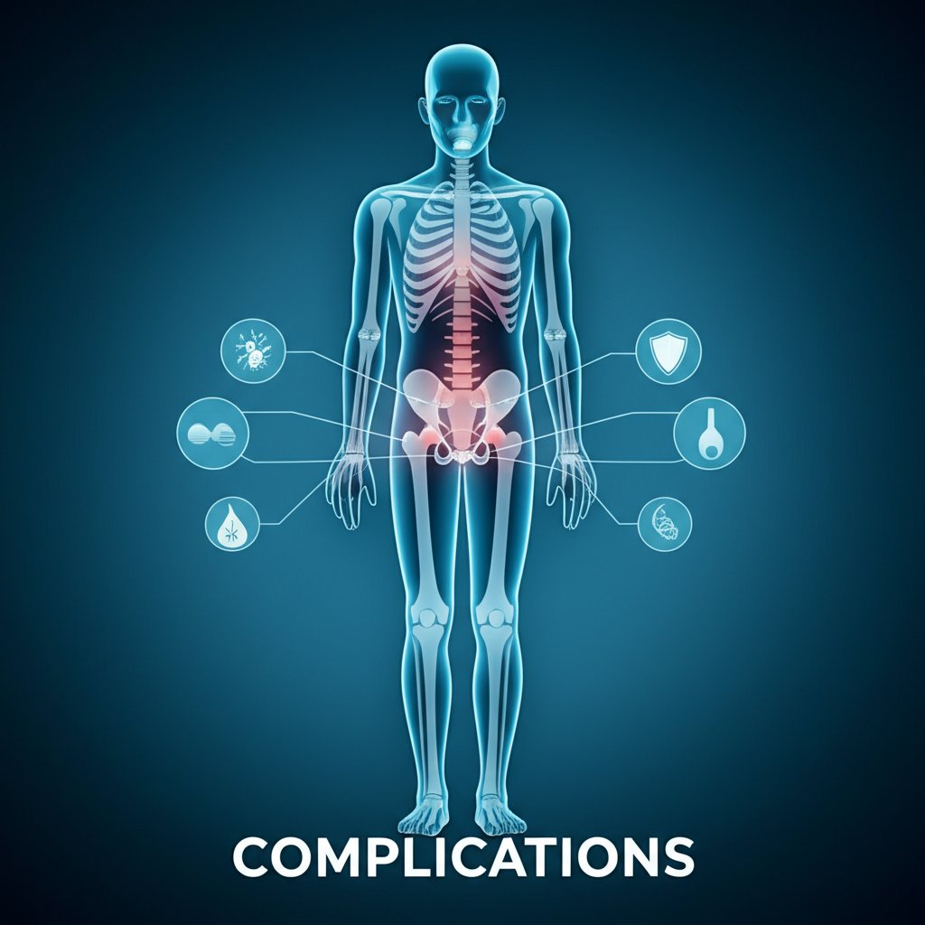 Infographic illustrating surgical risks